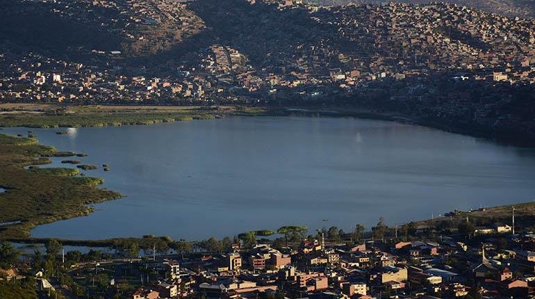 Laguna de Alalay. Los Tiempos.