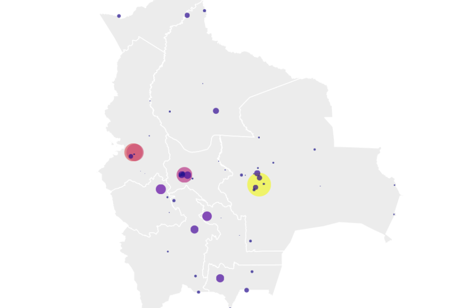 Crecimiento de la población urbana en Bolivia