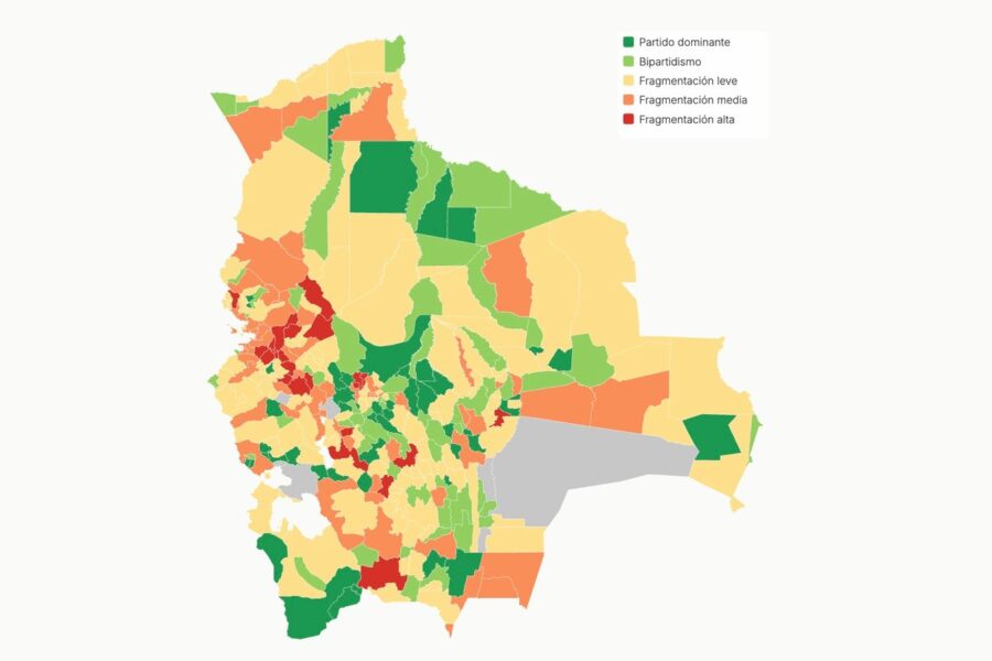 Fragmentación política en las elecciones municipales